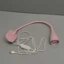 Wall-Mounted LED Bedside Reading Light with USB Charging Port, 10-Level Dimmable & Adjustable 5 Color, Plug-in Adhesive Night Lamp for Books in Bed, Eye-Caring Bedroom Lighting (Pink