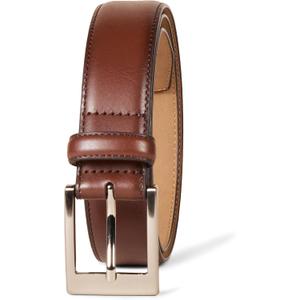 Amazon Essentials Men's Leather Belt, Classic Style