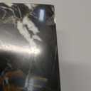 Ottimo Premium Polished Natural Marble bookends for use as Bookshelf Decor, Home, Office or Kitchen Shelves. Heavy, Triangular,and Modern Decorative Book Stopper with Anti-Slip Pads (Black Gold)