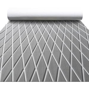 FOCEAN Boat Flooring EVA Foam Boat Decking Marine Flooring Marine Carpets for Boats Kayak Swimming Pools, 94.5''x 47.2'', Grey with White Lines FOCEAN Boat Flooring EVA Foam Boat Decking Marine Flooring Marine Carpets for Boats Kayak Swimming Pools, 94.5''x 47.2'', Grey with White Lines