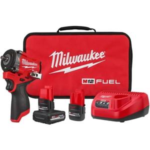 Milwaukee Electric - M12 FUELTRADE Stubby 3/8 Impact Wrench KIT