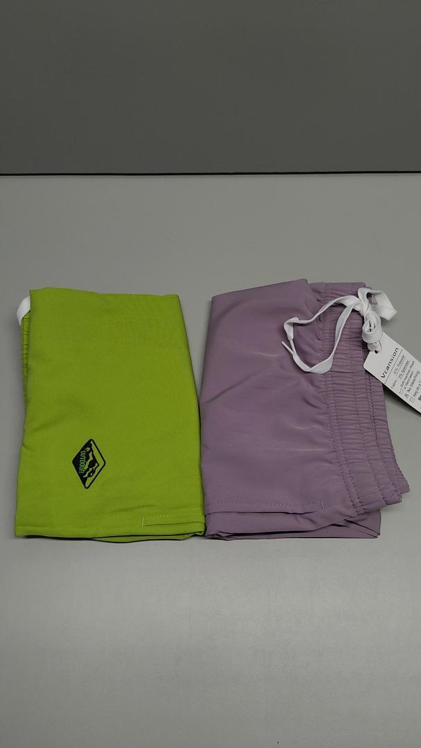 Vcansion 2 Pack Men's Outdoor Lightweight Hiking Shorts Quick Dry Sports Casual Running Shorts with Pockets 2XL