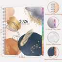 3 x 2026 Appointment Book, 30 Minutes-Hourly, Weekly  Monthly Calendar Planner 2026, Jan 2026 - Dec 2026, 8.5'' x 11'', 2026 Daily Planner with Tabs Pocket, Flexible Cover, Great for Office, Home, School (Brown)