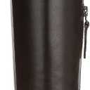 Franco Sarto Women's Jonie Mid Calf Boot Dark Hickory Brown Leather 8 M (Brown)
