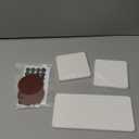 3PCS Water Absorbing Stone Tray, Fast Drying Stone Sink Tray, Stones Soap Trays, Water Absorbent Diatomite Trays, Diatomite Coasters for Kitchen Sink Bathroom Counter, Hand Soap Dish & Holders (1pcs 2110cm + 2pcs 1010cm White Wave)