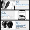 Sump Pump Check Valve 1-1/2", Check Valves Spring Loaded Flapper for Backflow Prevention, Silent Check Valve with 4 Stainless Steel Clamps, Sump Pump Life Expectancy Increase, Fit 1-1/2" Pipe