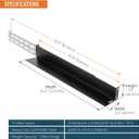 Tecmojo 1U Universal Rack Mount Rails,4-Post Server Rack Shelf Rail with 20.9"-32" Adjustable Depth Fit for Non-Rack Mountable Server/Networking/AV/IT Equipment