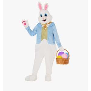 Morph Easter Bunny Costume Adult Deluxe Rabbit Mascot Outfit for Men - Perfect for Easter Costumes and Events L/XL