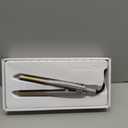 Nano Titanium Ultra-Thin Hair Straightener, Professional Flat Iron for All Hair Types (1 inch, Silver/Gold)