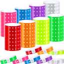 Aodaer 64 Pack Neon Plastic Event Wristbands Vinyl Wristband Colorful Wristbands for Blacklight Party Event Nightclubs Bars Park