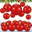 Amazon.com: Marsui 24 Pcs Giant Christmas Balls Ornaments Extra Large Outdoor Red Christmas Ornament 8'' 6'' 3'' 2'' Large Xmas Balls Bulk Plastic Shatterproof for Xmas Tree Lawn Yard Porch (Shiny) : Home & Kitchen