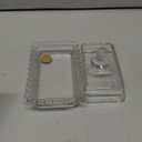 Glass Butter Dish with Lid for Countertop, Clear Crystal Glass Covered Butter Stick Holder Tray, Butter Storage Container for Fridge