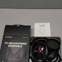 Swiitech Wireless Headphones for TV Watching, TV Headphones with Transmitter Charging Base, Bluetooth V5.3, No Lip-Sync Delay, Clear Voice, Plug & Play, Comfortable, Gifts for Elderly/Seniors (Black)