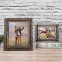 AKRILANE 12x16 Picture Frame Wood Rustic Decorative Distressed & Vintage Looking Photo Frames for Wall Mount & Table Top Display Home Decor 12 x 16 Wedding Picture Frames Style A