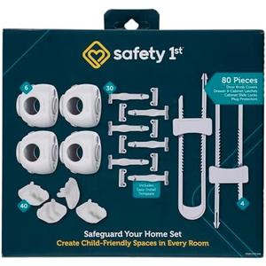 Safety 1st Home Safeguarding and Childproofing Set (80 Pcs), White