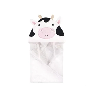 MICHLEY Unisex Baby Animal Hooded Bath Towel Soft Cotton Beach Swimming Bathrobe for 0-6T, Cow