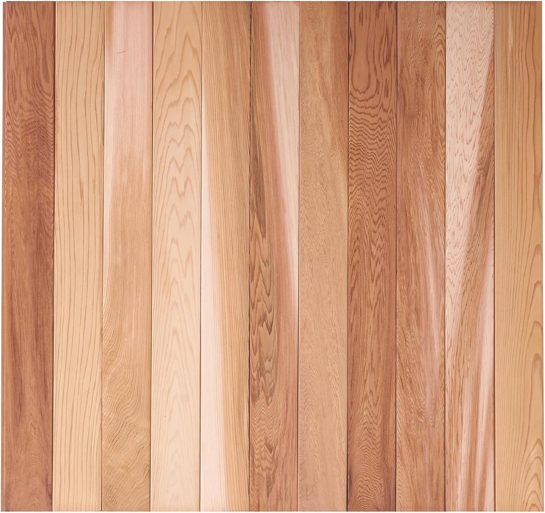 Cedar Tongue and Groove Wall Panels 3 ft Long  Natural Cedar Wood Panels for Walls, Saunas, and DIY Projects (Covers 9.7 sq ft)  Decorative Wood Wall Panels for Interior & Exterior Use