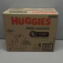 Huggies Size 4 Diapers, Little Movers Baby Diapers, Size 4 (22-37 lbs), 140 Ct (2 Packs of 70)