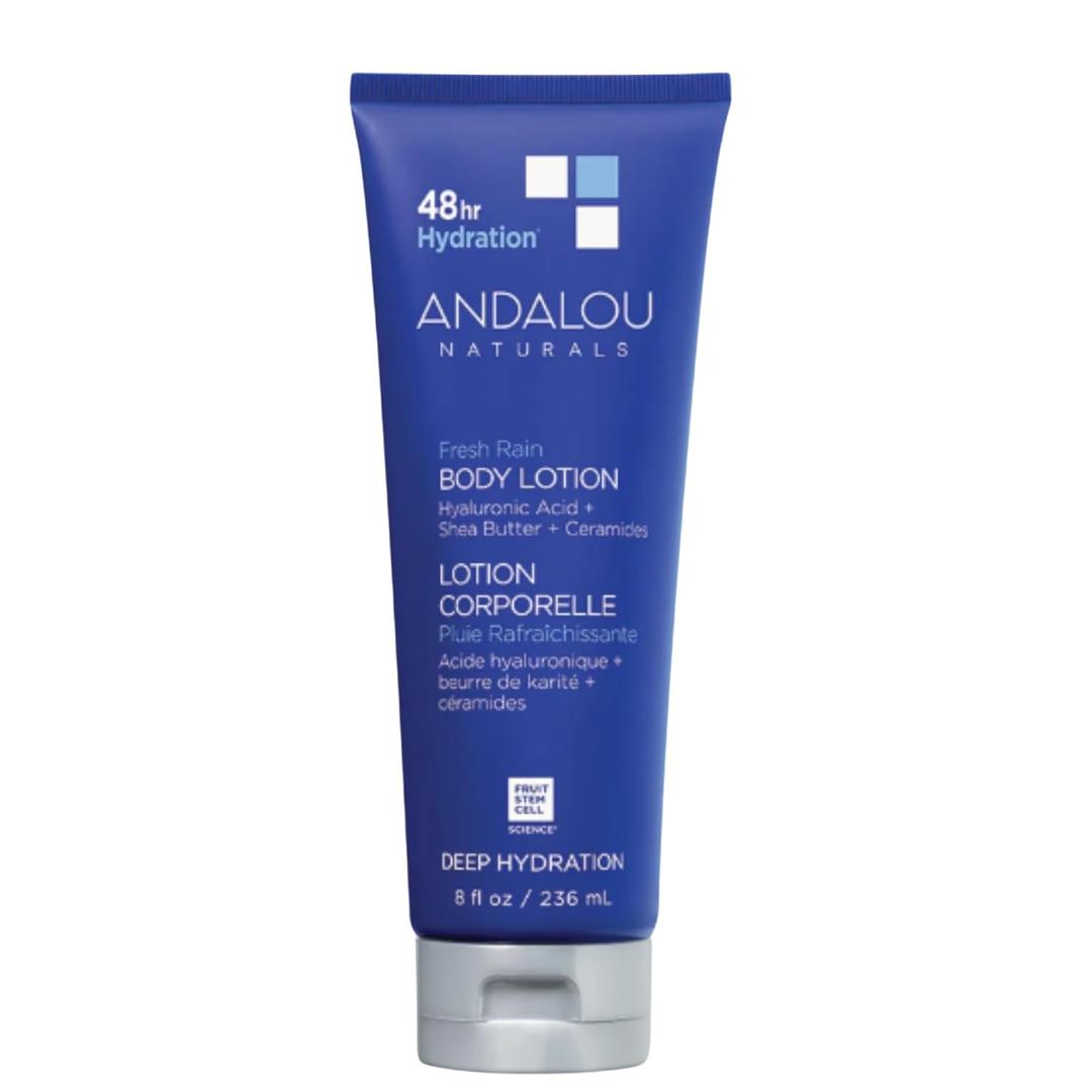 Andalou Naturals Body Lotion, Deep Hydration Lotion for Dry Skin, Ultra-Nourishing Skin Care with Hyaluronic Acid & Ceramides, Body Cream for Softer, More Supple & Glowing Skin, 8 fl oz