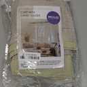 MIULEE 100% Blackout Linen Textured Curtains for Bedroom 102 Inches Extra Long Thermal Insulated Natural Beige Grommet Room Darkening Curtains & Drapes Luxury for Living Room Nursery (2 Panels)