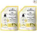 J.R. Watkins Gel Hand Soap Refill, Moisturizing Hand Wash, Formulated with Plant-Based Cleansers, Alcohol-Free, Cruelty-Free, Lemon, 34 Fl Oz, 2 Pack