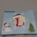 Christmas Stockings with Initials,20 Inches Large Knit Embroidered Letter Christmas Stocking,Monogram Christmas Stocking for Famliy Holiday and Xmas Tree Fireplace