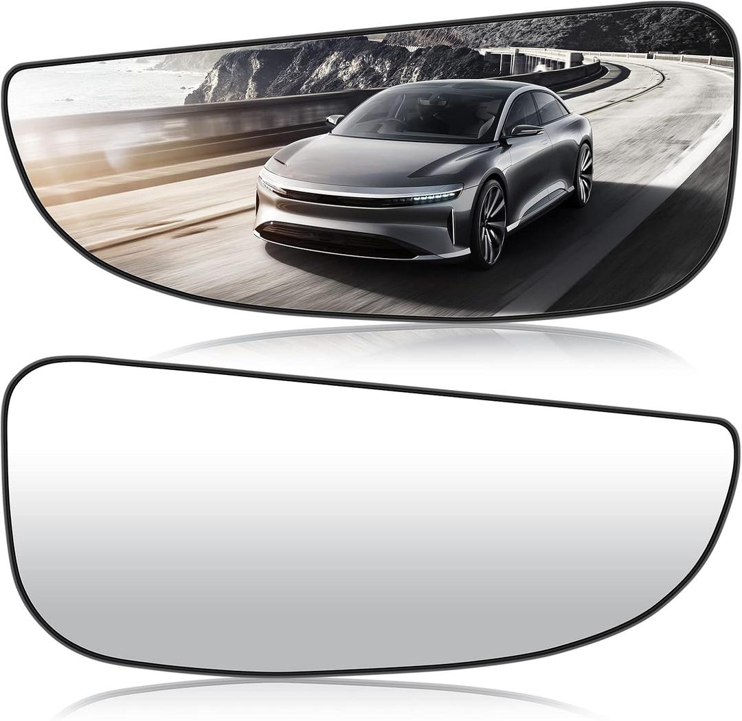 Pair Side Mirrors Glass for Ram Promaster 1500/2500 / 3500 2014-2021 Heated Rear View Tow Mirror with Backing Plate Replacement for 68413478AA 68413479AA (Driver Side & Passenger Side)