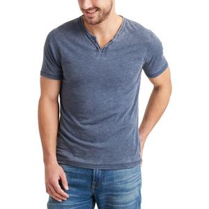 Lucky Brand Burnout Button Notch Shirt, Large