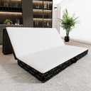 GEMBED Tri-Fold Memory Foam Mattress Twin - 6 Inch Folding Sofa Mattress with Handle & Washable Cover, Floor Bed with Non-Slip Base, Space-Saving for Room, Travel, Guest Bed, RV, 75"x38"x6"