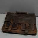 cuero Retro Brown Laptop Messenger Bag Office Briefcase Crossbody Travel Bag For Men And Women Bag Office Laptop Bag (16 inch)