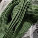 100% Cotton King Size Bed Blanket - Dark Green Waffle Weave Lightweight Summer Layering Blanket - 102x90in Prewashed Breathable, Woven (All Season- Forest Green)