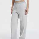 Abonlen Lightweight Loose Pants for Women Casual Lounge Pants Athletic Joggers Yoga Pants with Pockets (Gray, XS)