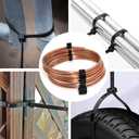 250lb Extra Long Zip Ties Heavy Duty 36 Inch (Actual 39 In) Outdoor, Large Cable Tie Wraps Black Plastic Wire Ties Wide Big Strong Thick Zipties 18 Pack