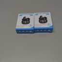 2 x Studio-Quality Wireless Ear Buds with Deep Bass & Enhanced Audio Clarity, Bluetooth 5.4, 10-Year Lifespan Earbuds, ENC Noise Cancelling Calls, Secure Fit Memory Foam Tips, IPX6 Waterproof (Black)