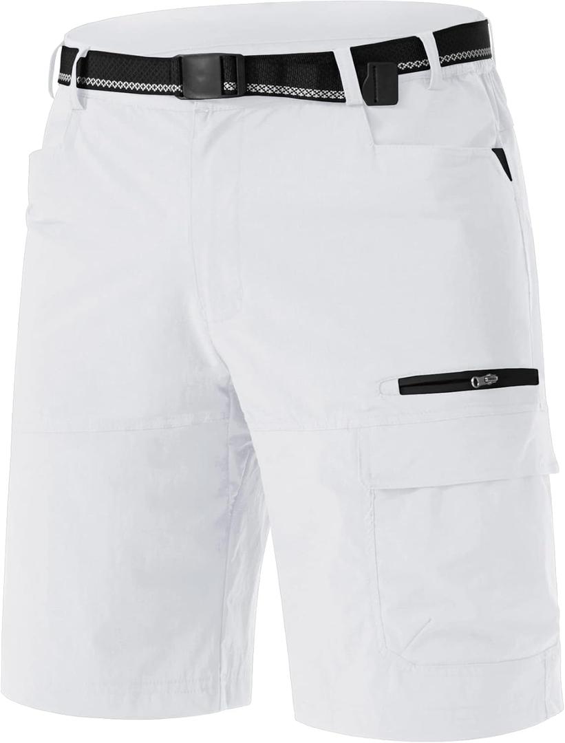 TACVASEN Men's Summer Outdoor Shorts Quick Dry Water Resistant Cargo Casual Golf Work Hiking Shorts (NO Belt) 40