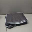 Glass and Mug Storage Box with Dividers - 2 Pack China Storage Containers Set Holds 24 Glassware , StemwareCoffee Mug and Tea Cup, Organizer Bin with Sturdy Metal Zipper,Label and Handles (Grey)