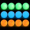 Vinsot Glow in The Dark Lacrosse Ball for Indoor Outdoor Games Night Practice Training & Practice Equipment Bulk Lacrosse Ball, 2.48"