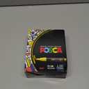 Posca Paint Markers, 3M Fine Point Acrylic Paint Pens with Reversible Tips, Art Supplies For Gifts, Decorations, Fabric, Metal, Glass, Wood and Canvas, Set of 24