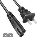 Replacement AC Power Cord for JBL PartyBox 100-1000, Bar 2.1/5.1/9.1 Soundbars & Boombox 3  2-Prong Durable Cable Compatible with JBL Speakers