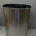FDW Kitchen Trash can for Bathroom Bedroom Home Office Automatic Touch Free Garbage bin with lid Brushed Stainless Steel Rectangular 13 Gallon / 50L