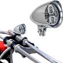 4.5" Motorcycle Headlight Led Headlamp Assembly Visor High Low Beam Bright for Harley Softail Dyna Sportsters Indian Ducati Chooper Bobber