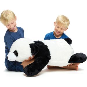 Extra Large Stuffed Teddy Bear Hugging Toy Giant Sleeping Plush Body Pillow for Kids, Ideal for Bedroom Bed, Big Brown Fluffy and Soft for Boys Girl (Panda)