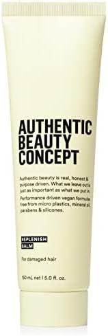 Authentic Beauty Concept Replenish Balm | Replenishing Hair Balm for Damaged Hair | Protects from Blow Dry Damage & Strengthens Hair | Vegan & Cruelty-free | Silicone-free | 5 fl. oz