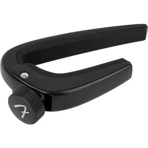 Fender Player Guitar Capo for Acoustic and Electric Guitars, Adjustable Tension, Black