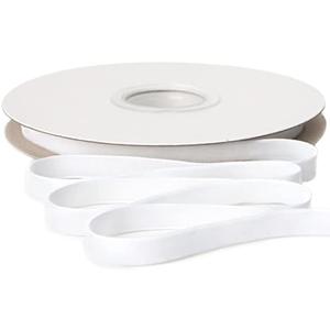Ribbli Polyester White Velvet Ribbon,3/8 Inches Continuous10-Yard Spool,Christmas Ribbon for Gift Wrapping,Floral Bouquets, Home Decor, Set of 2