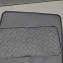 Silicone Coffee Maker Mat- Espresso coffee bar Mat accessories19"*12" - Convex Design, Leak-Proof and Non-Slip, Suitable for Use Under the Coffee Machine to Keep the Countertop CleaBlack