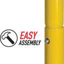 Franklin Sports Authentic Steel Football Goal Post 8.5' x 5.5' - Post for Kids - Football Goal Post Set - Kicking Field Goals - Youth Football Set - Portable Football Goal Post