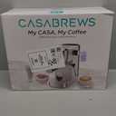 CASABREWS 3700 Essential Espresso Machine 20 Bar, Stainless Steel Cappuccino & Latte Machine with Steam Frother for Home, 43.9oz Water Tank, Coffee Gift for Women & Men, Silver