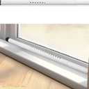 Sliding Door Security Bar, 17.1-51" Adjustable Lock Bar with Rubber Tips, 1.25" Thickened Metal for Sliding Window & Door, White, Fortify Your Home Entry Points