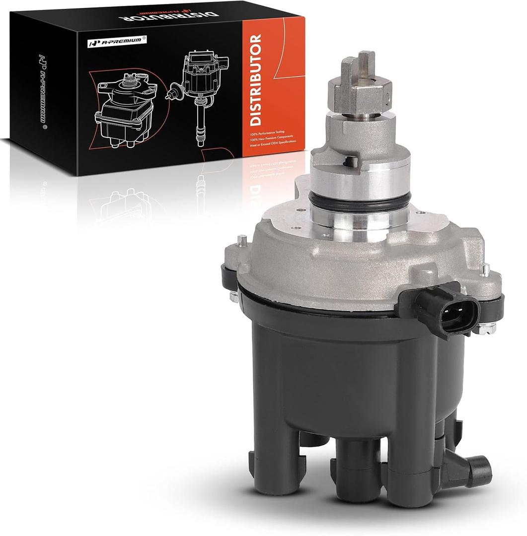 A-Premium Ignition Distributor with Cap and Rotor Compatible with Toyota Camry 1996, RAV4 1996-1997, Celica 1996-1999, 2.2L